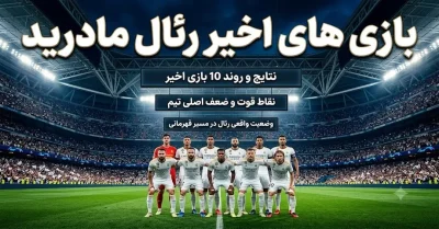 بازی های اخیر رئال مادرید | نتایج، خلاصه بازی و آمار کامل